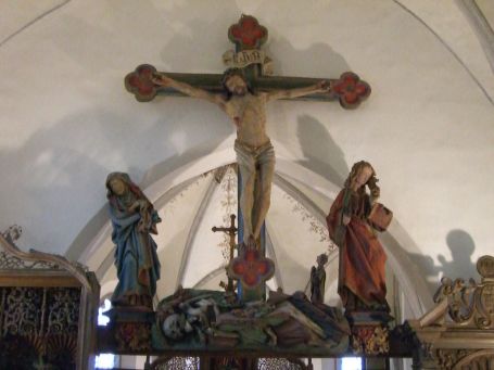 Kalkar : Hanselaer, St. Antonius Kirche, Kreuzigungsgruppe